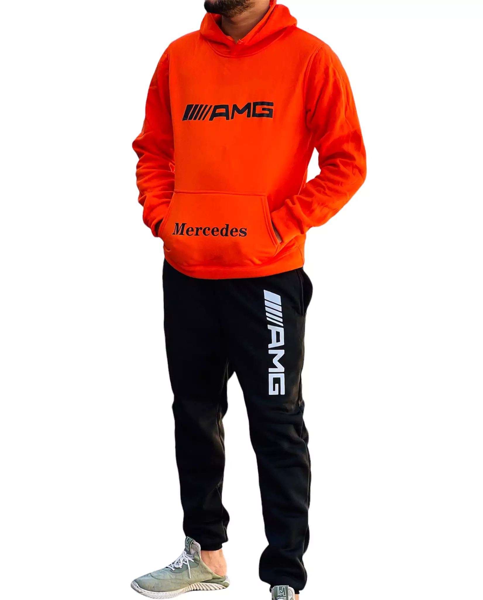 2 Pcs Men's Fashion Tracksuit Hoodie Set S3776066