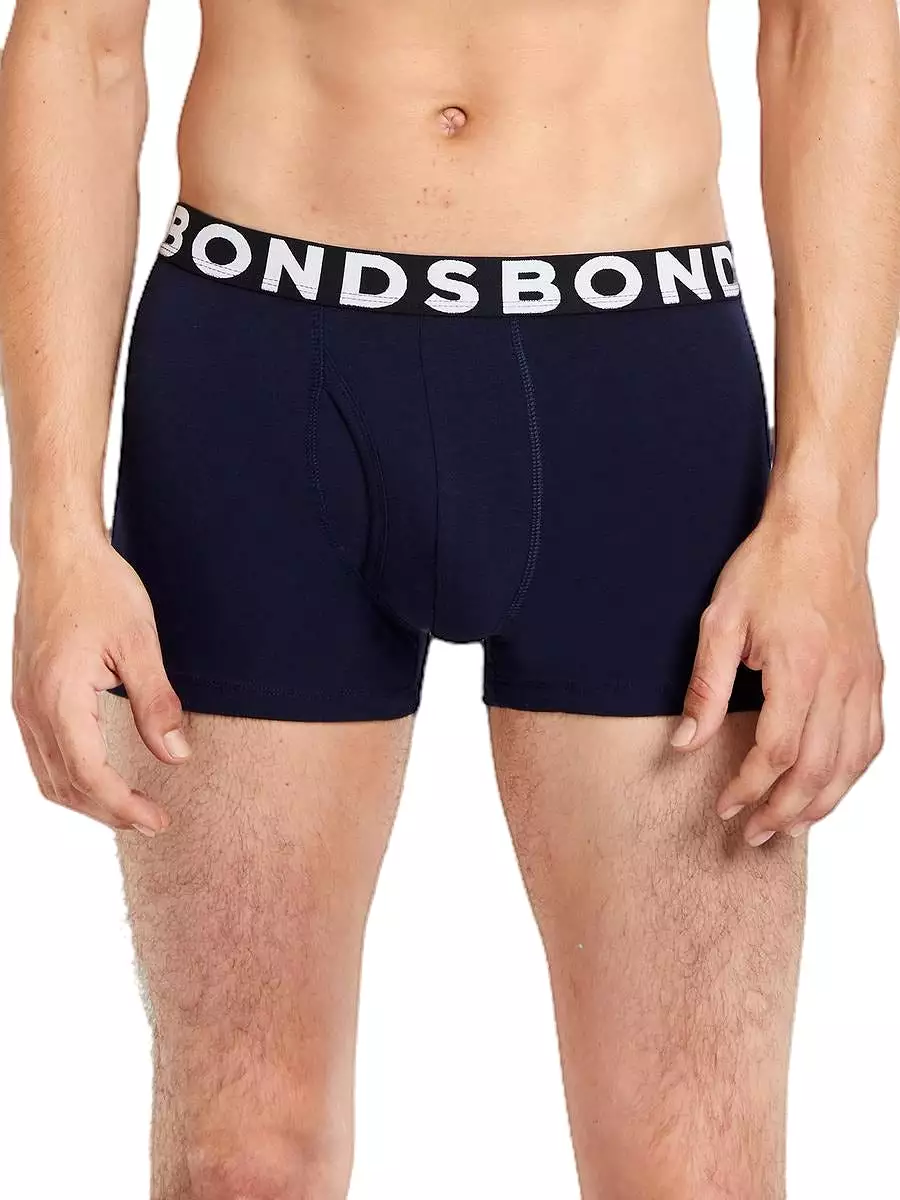 6 x Bonds Everyday Trunks - Mens Underwear Navy Jocks