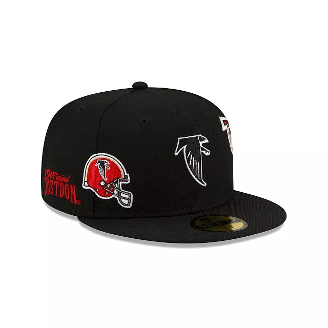 [60188510] Atlanta Falcons Just Don Black NFL 59FIFTY Men's Fitted Hat