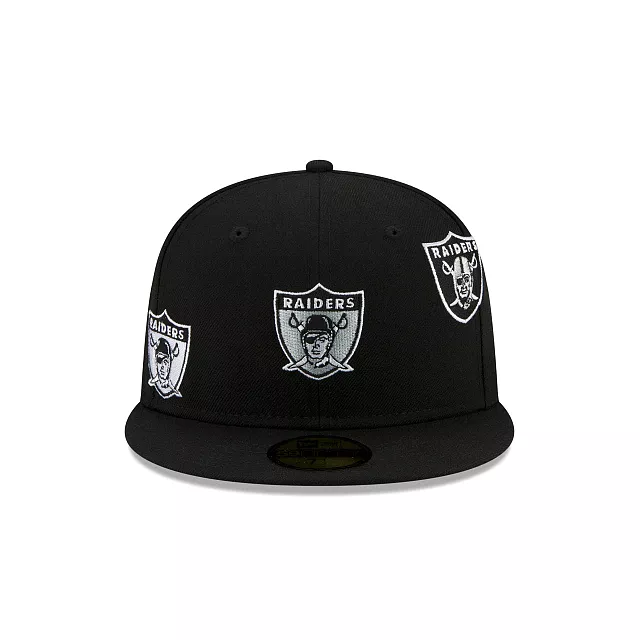 [60188515] Las Vegas Raiders Just Don Black NFL 59FIFTY Men's Fitted Hat