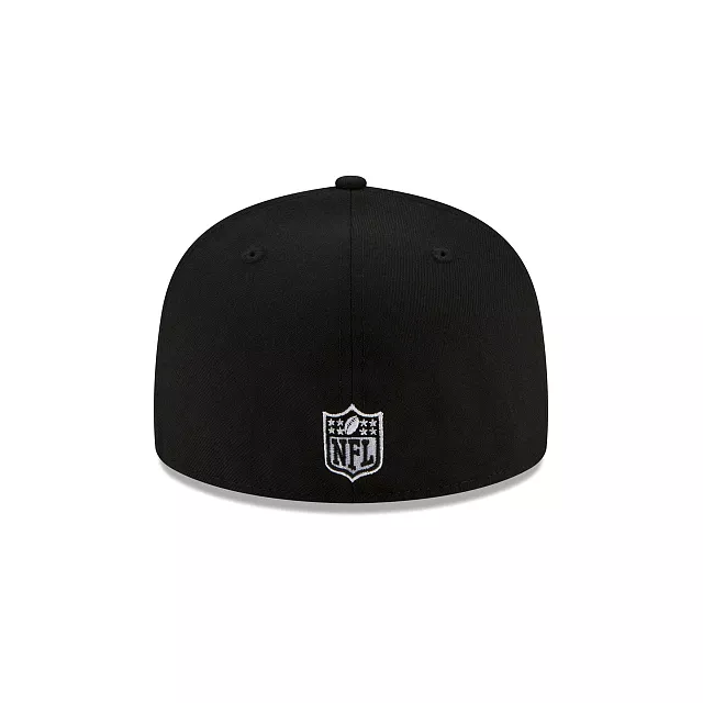 [60188515] Las Vegas Raiders Just Don Black NFL 59FIFTY Men's Fitted Hat