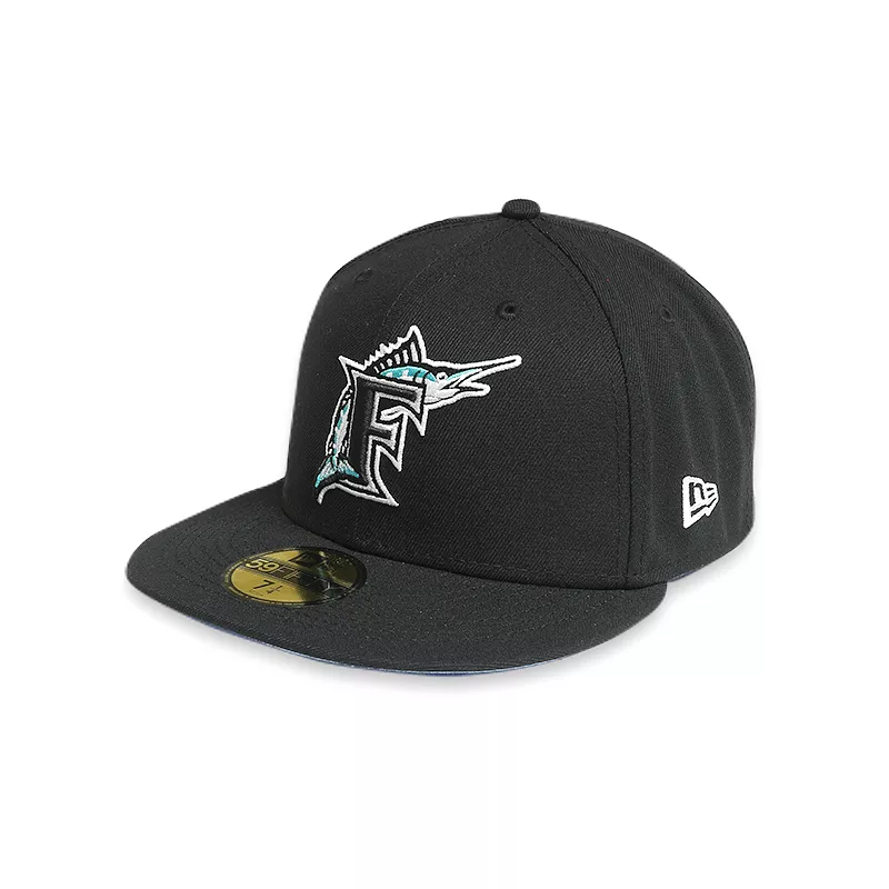 [60243518] Florida Marlins 97 WS POP SWEAT Black 59FIFTY Men's Fitted Hat