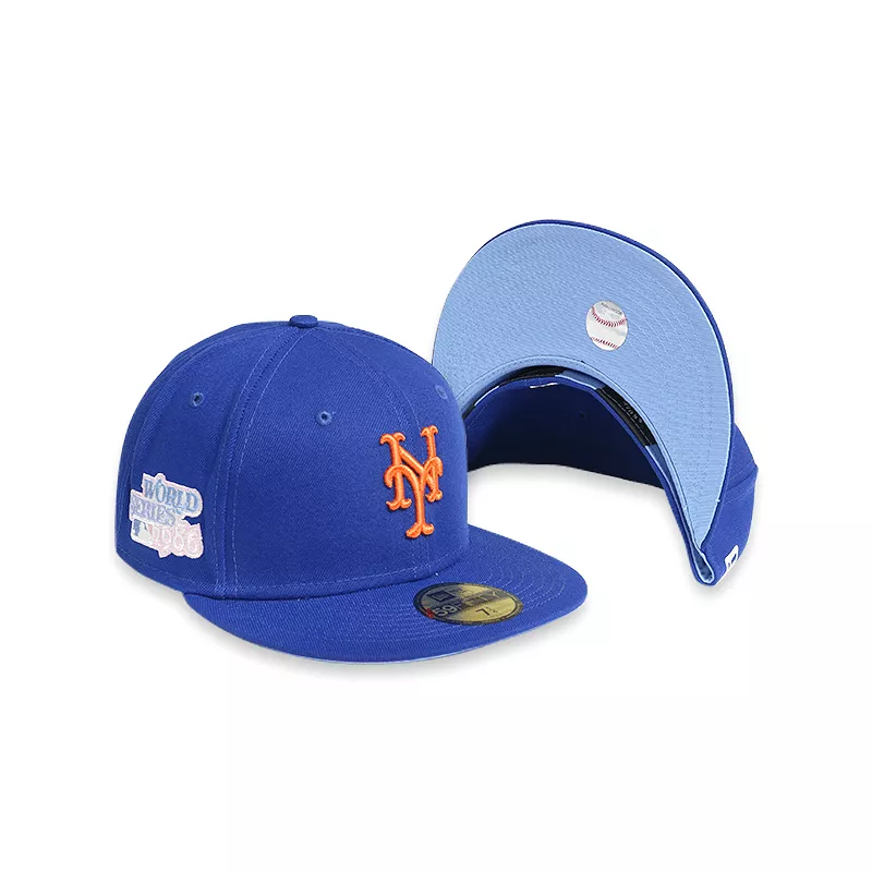 [60243520] New York Mets 86 WS POP SWEAT Blue 59FIFTY Men's Fitted Hat