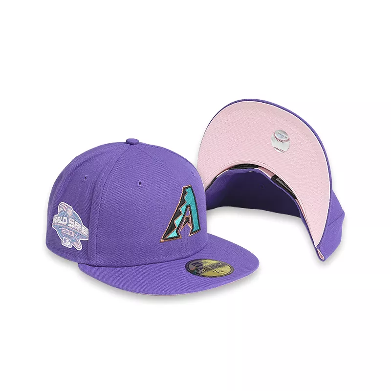 [60243528] Arizona Diamondbacks 01 WS POP SWEAT Purple 59FIFTY Men's Fitted Hat