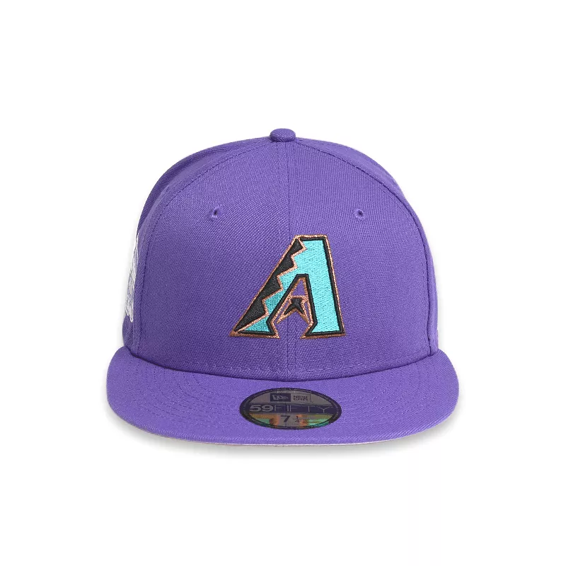 [60243528] Arizona Diamondbacks 01 WS POP SWEAT Purple 59FIFTY Men's Fitted Hat