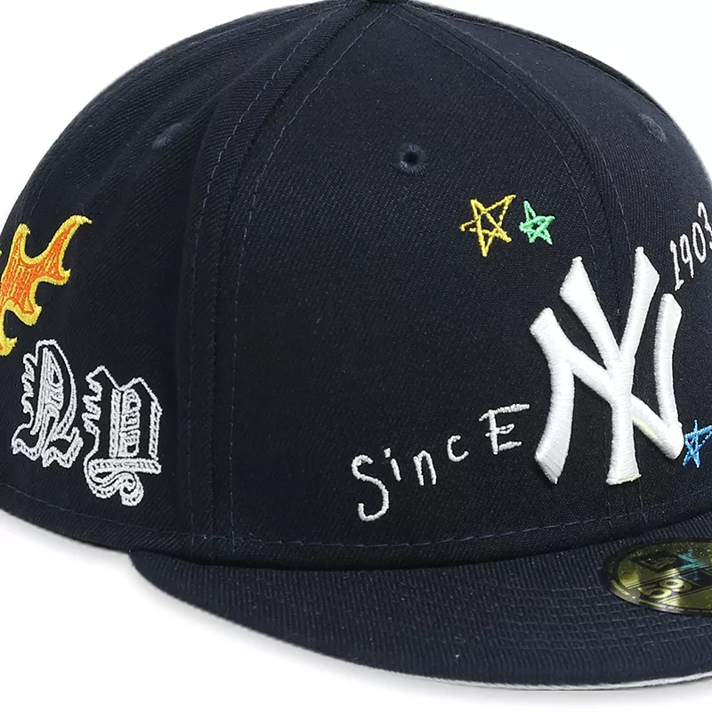 [60243726] New York Yankees Scribble Navy 59FIFTY Men's Fitted Hat