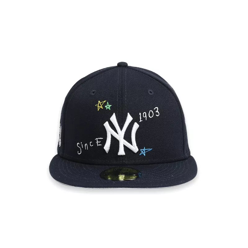 [60243726] New York Yankees Scribble Navy 59FIFTY Men's Fitted Hat