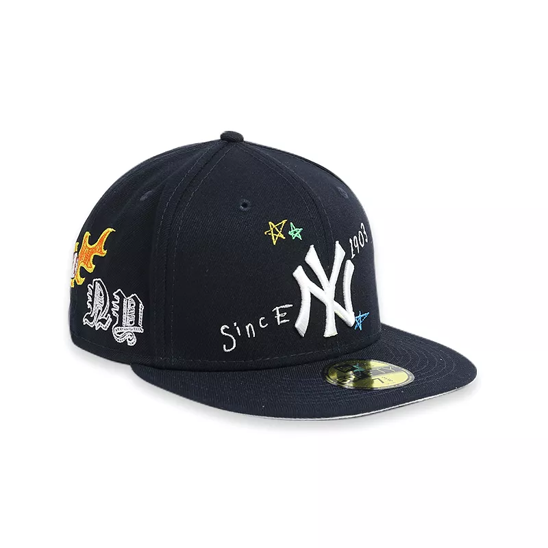 [60243726] New York Yankees Scribble Navy 59FIFTY Men's Fitted Hat