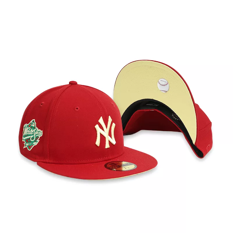 [60243841] New York Yankees 99 WS STATE FRUIT Red 59FIFTY Men's Fitted Hat