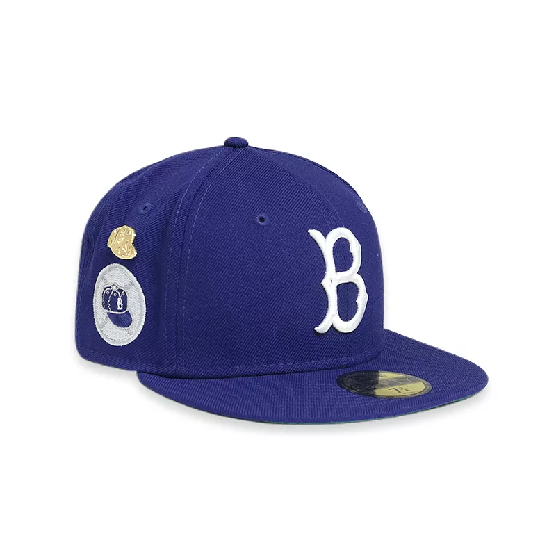 [60244520] Brooklyn Dodgers Logo History Blue 59FIFTY Men's Fitted Hat