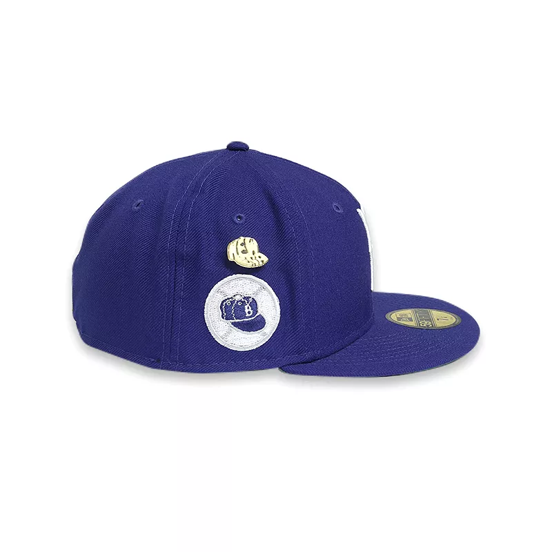 [60244520] Brooklyn Dodgers Logo History Blue 59FIFTY Men's Fitted Hat