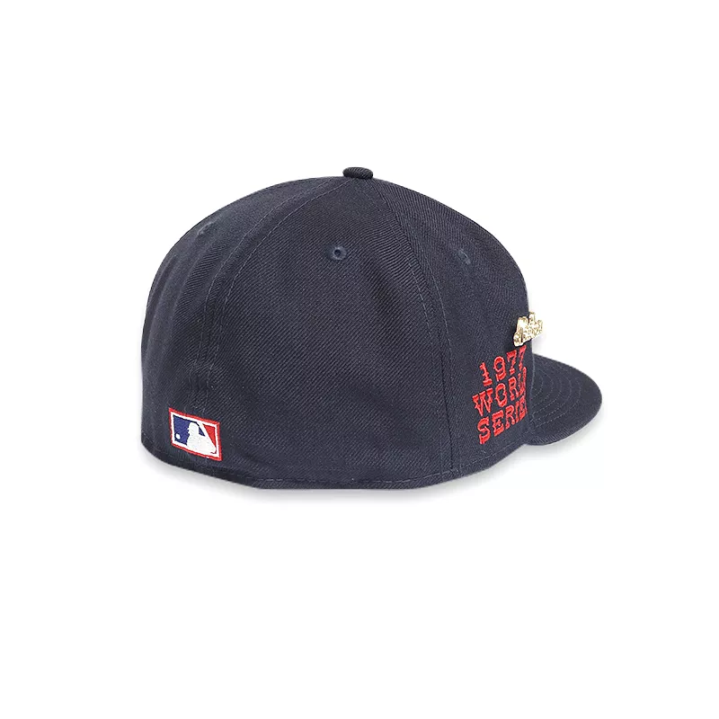 [60244523] New York Yankees Logo History 77 WS Navy 59FIFTY Men's Fitted Hat