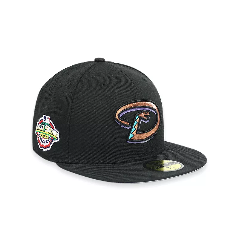 [70586970] Arizona Diamondbacks 01 WS Black 59FIFTY Men's Fitted Hat