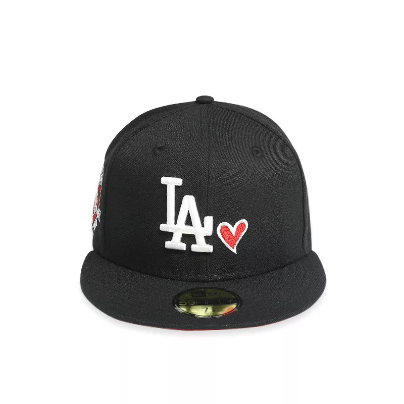 [70698999] Los Angeles Dodgers 50th Anniversary Black 59FIFTY Men's Fitted Hat