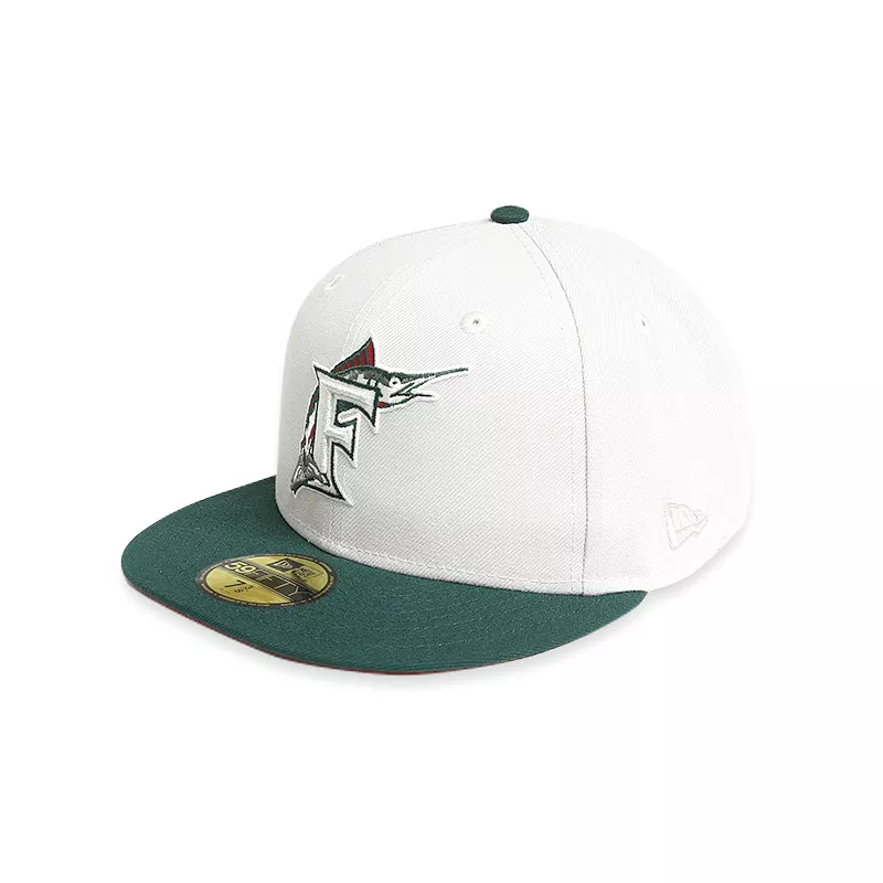 [70699043] Florida Marlins 10th Anniversary White 59FIFTY Men's Fitted Hat