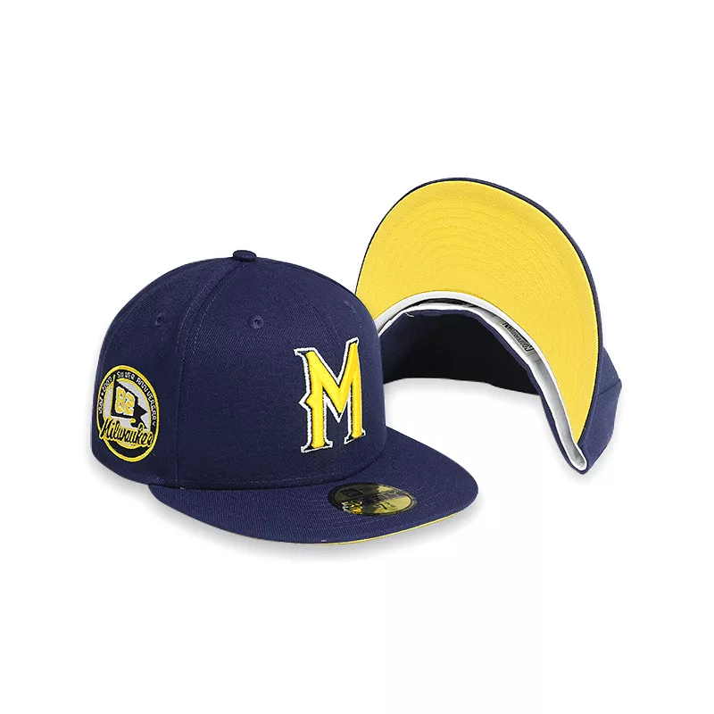 [70699049] Milwaukee Brewers '82 Anniversary Navy 59FIFTY Men's Fitted Hat