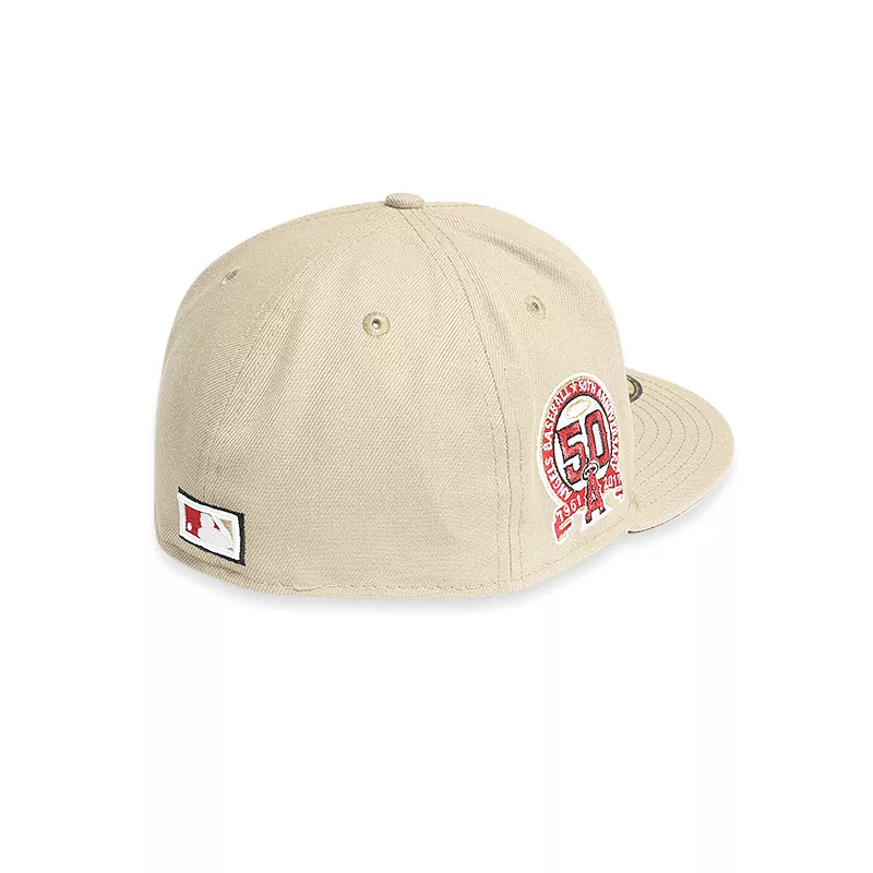 [70699251] Los Angeles Angels 50th Anniversary Tan 59FIFTY Men's Fitted Hat