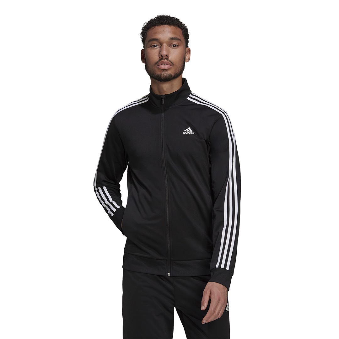 adidas - Men's Essentials Warmup 3 Stripes Track Jacket (H46099)