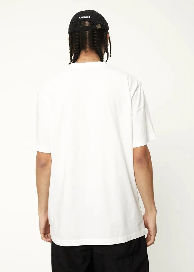 Afends Back to It  Recycled Retro T-Shirt White