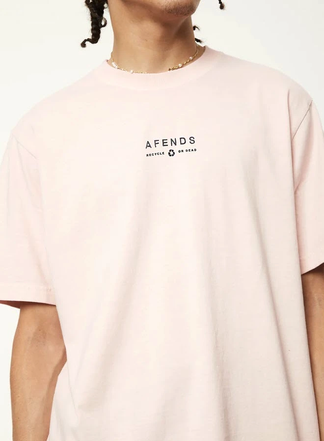 Afends Calico Recycled Retro Logo T-Shirt Lotus