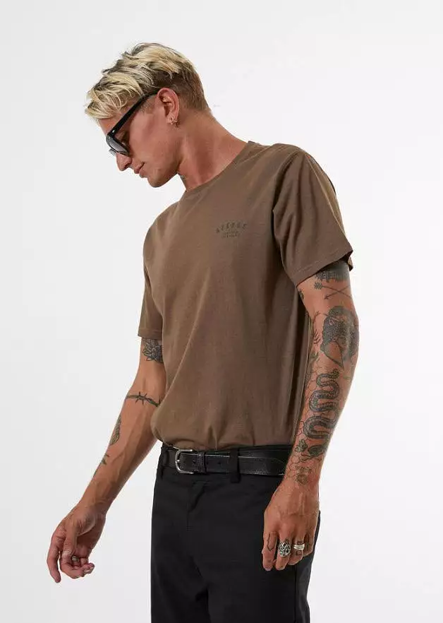 Afends Men's Standard Issue Standard Fit Tee Kangaroo M191009