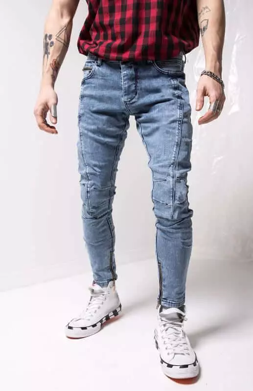 Ankle Zipper Streetstyle Jeans