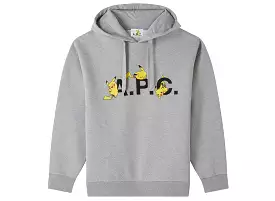 A.P.C. x Pokemon Pikachu Hoodie in Grey