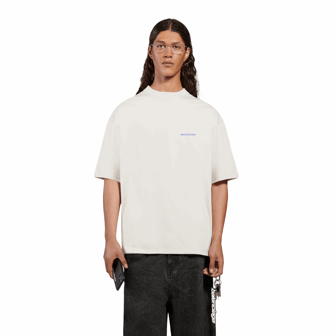 Balenciaga Logo Medium Fit Men's T-Shirt