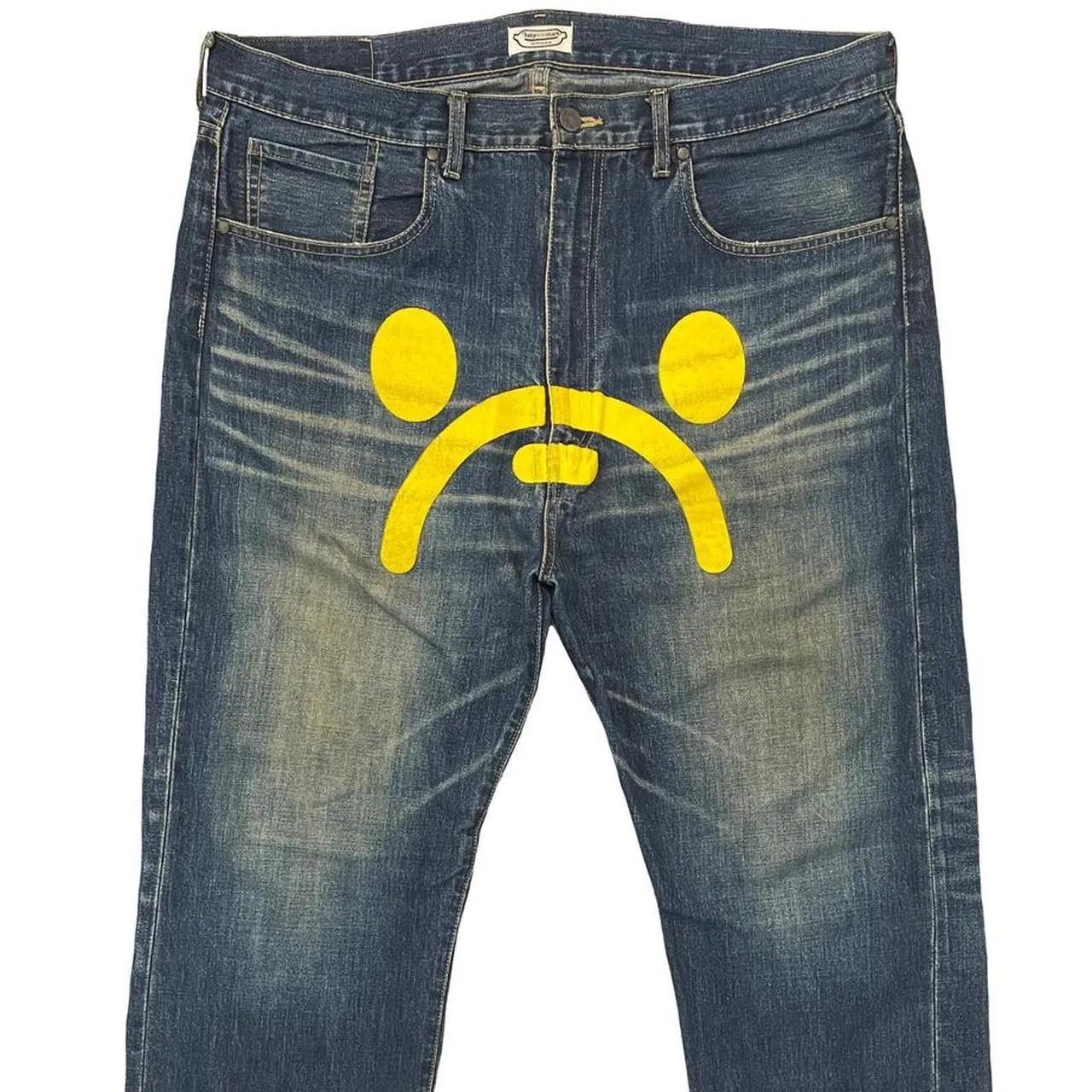 Bape Sad Face Jeans