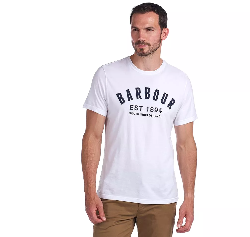 Barbour Men's Ridge Logo T-Shirt - Short Sleeved