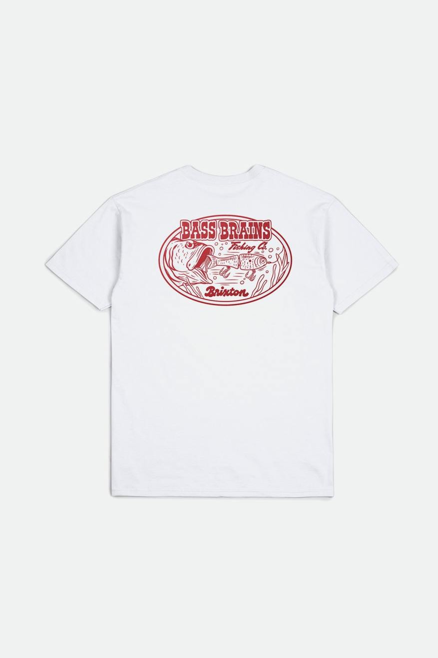 Bass Brains Swim S/S Standard Tee - White