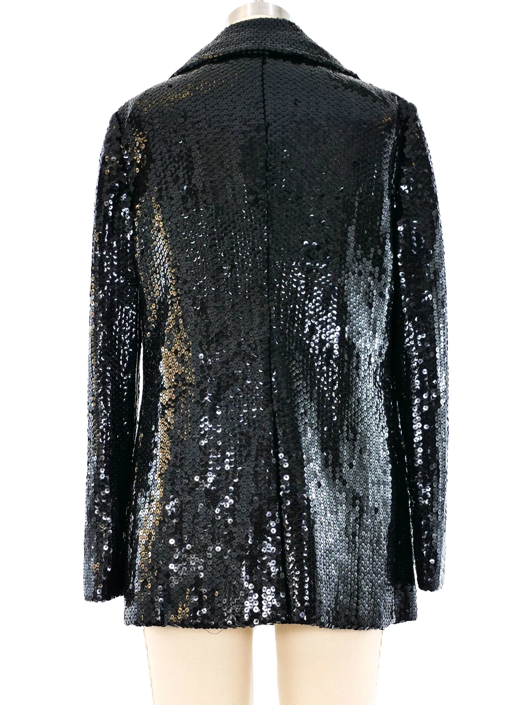 Bill Blass Double Sequin Pea Coat