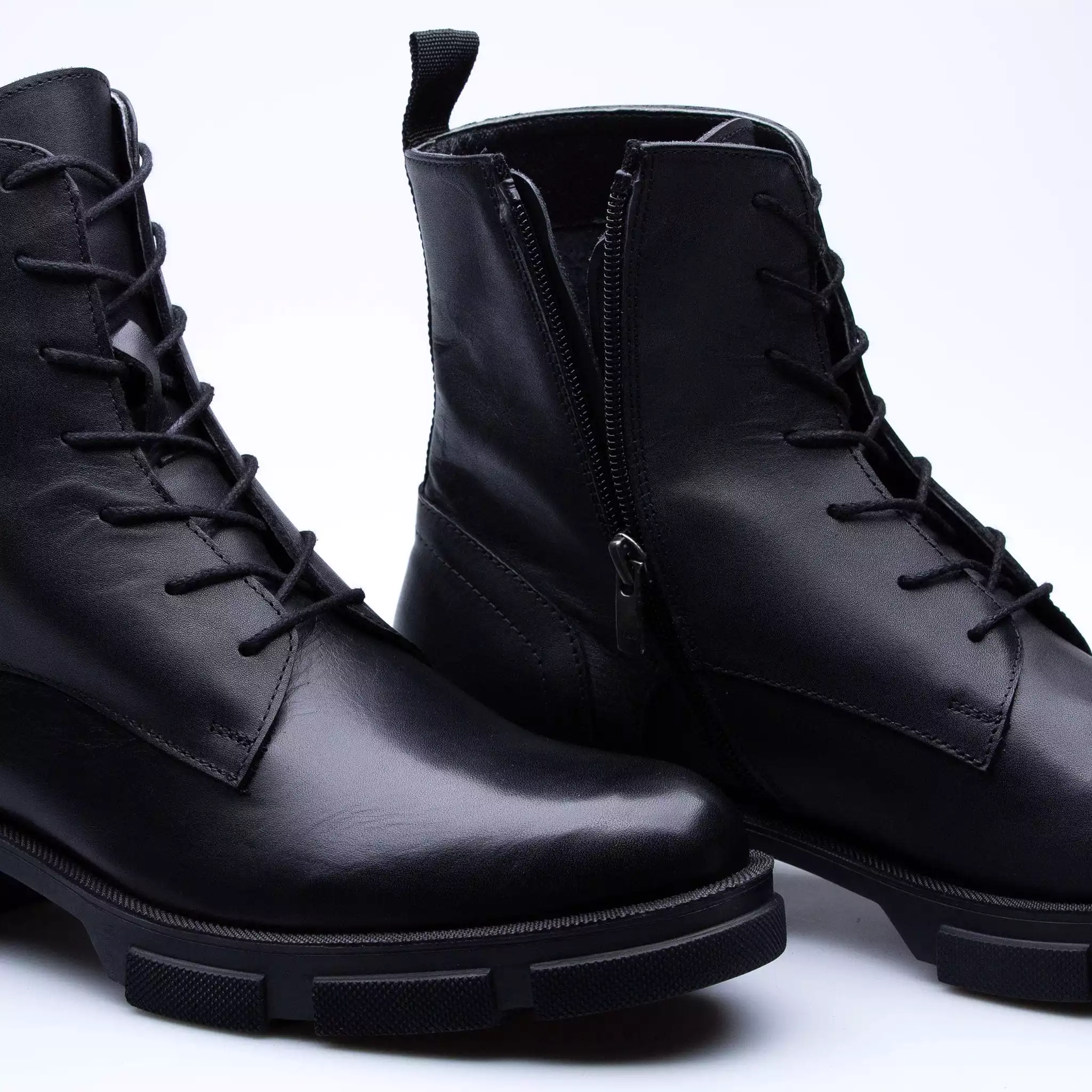 Black Dony Military Boots