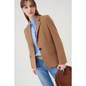 Blazer semiaderente donna Marrone