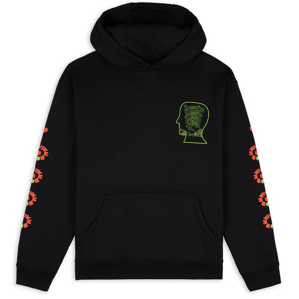 BRAIN DEAD LIZARD COWBOY HOODIE // BLACK