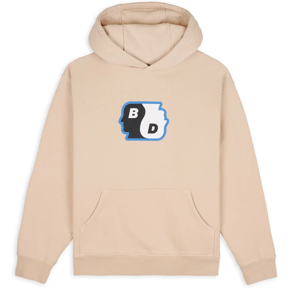 BRAIN DEAD YIN YANG HOODIE // TAUPE