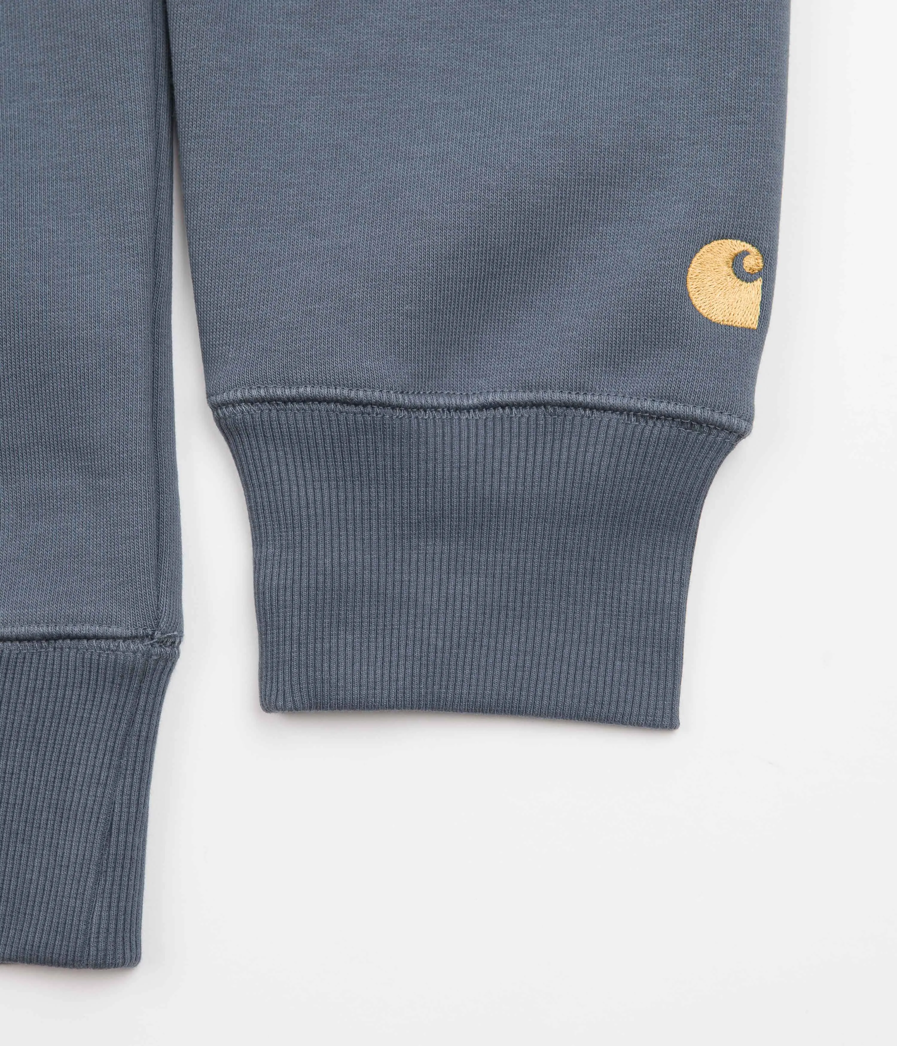 Carhartt Chase Hoodie - Storm Blue / Gold