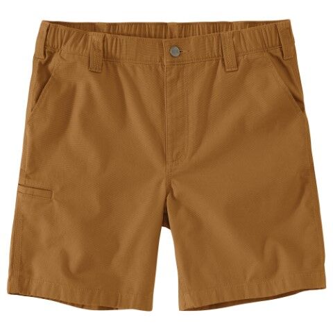 Carhartt Men's Rugged Flex Relaxed Fit Canvas Work Short in Carhartt Brown