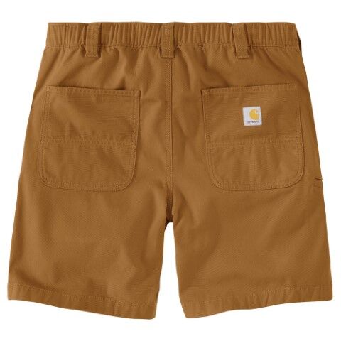 Carhartt Men's Rugged Flex Relaxed Fit Canvas Work Short in Carhartt Brown