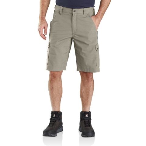 Carhartt Men's Rugged Flex Relaxed Fit Ripstop Cargo Work Short in Greige