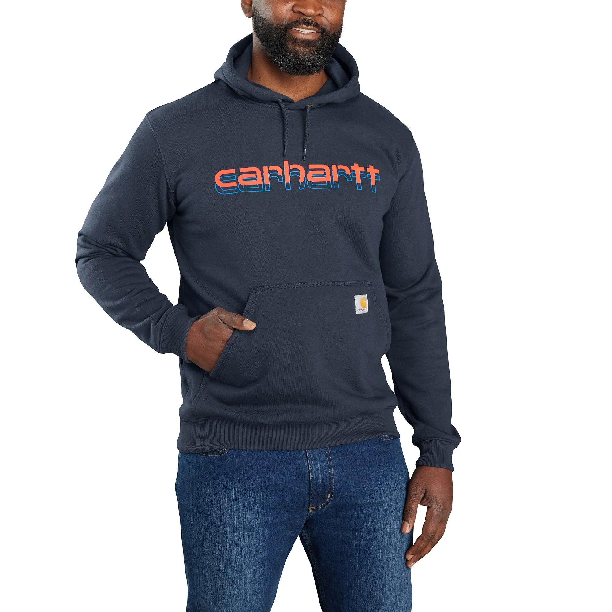 Carhartt Men's Rain Defender Logo Graphic Sweatshirt