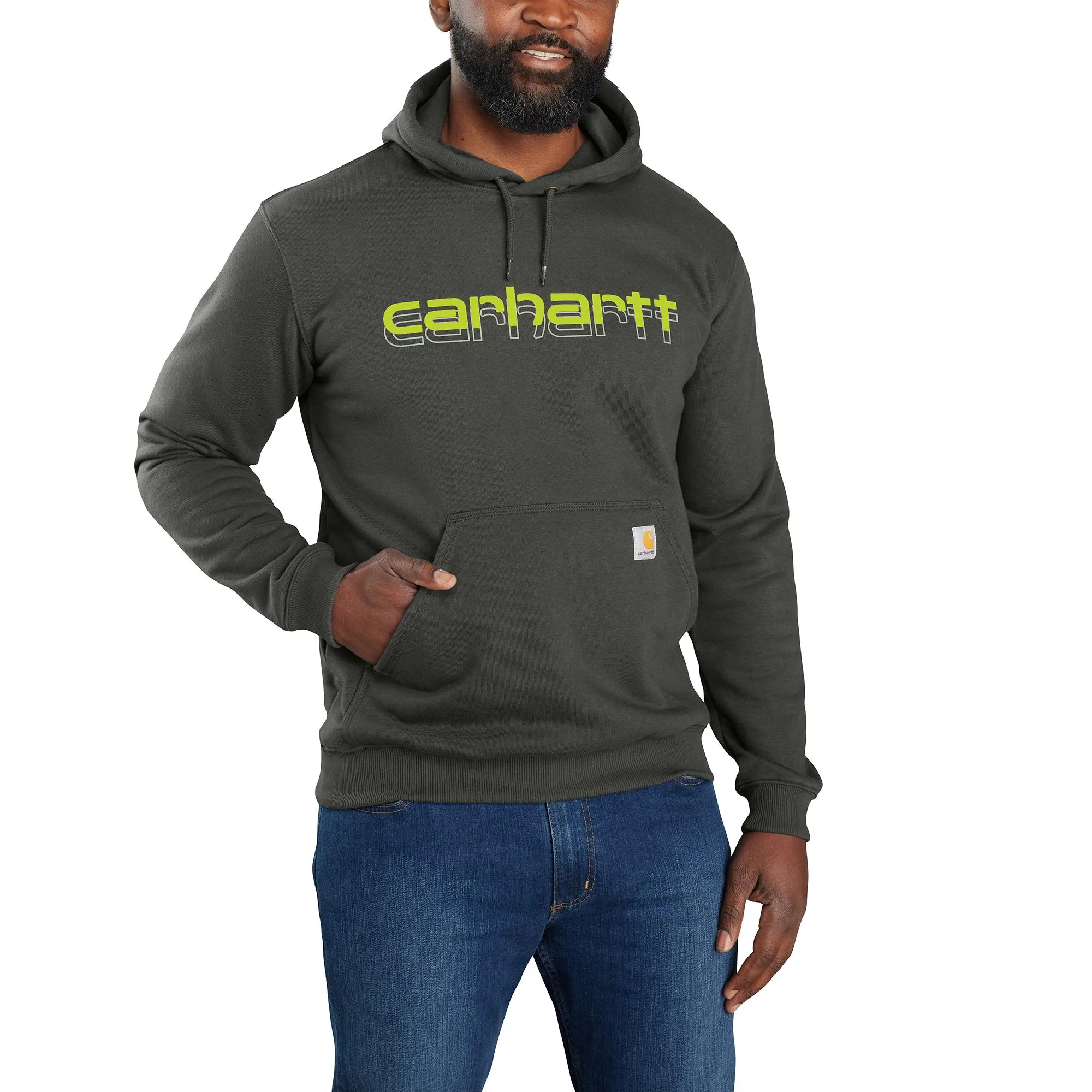 Carhartt Men's Rain Defender Logo Graphic Sweatshirt