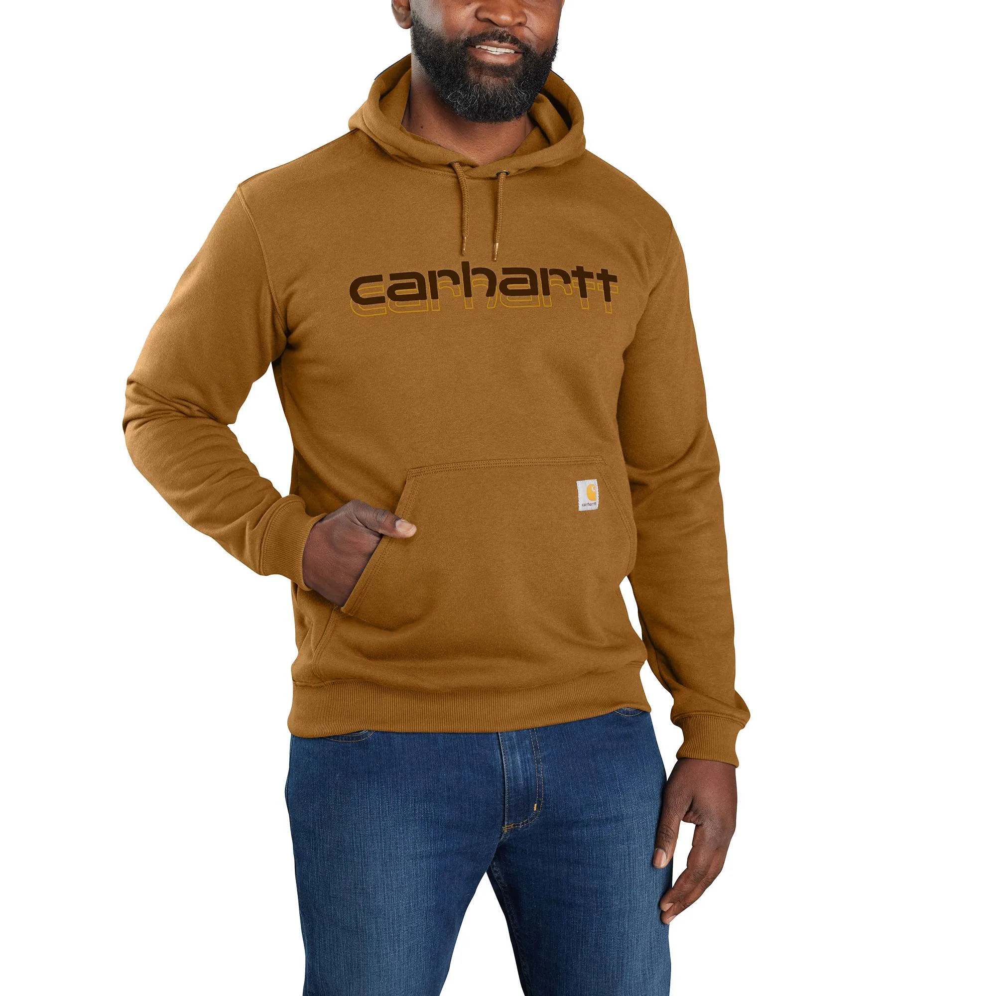 Carhartt Men's Rain Defender Logo Graphic Sweatshirt