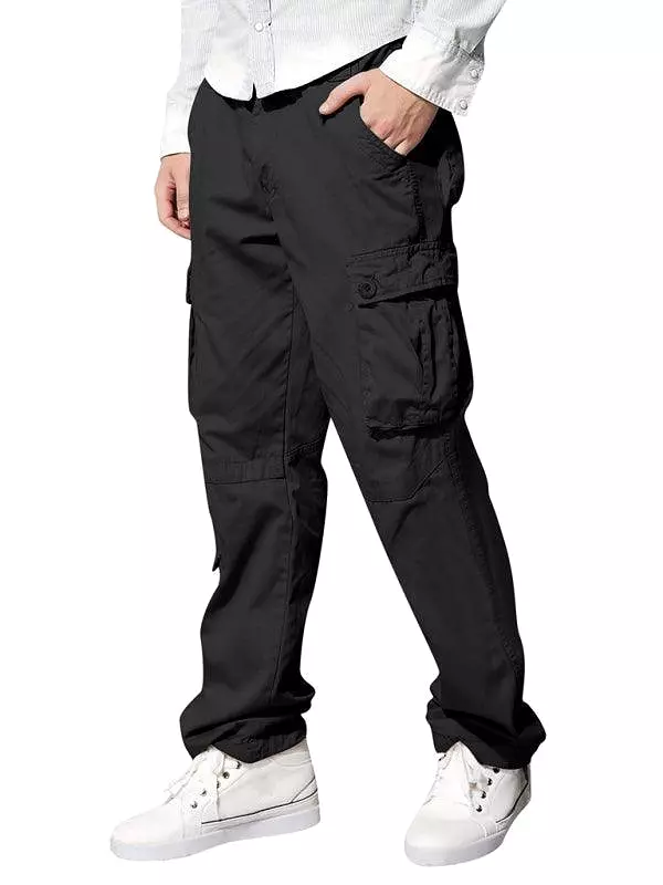 Casual Straight Loose Men Cargo Pants