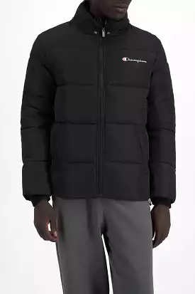 CHAMPION MEN'S ROCHESTER ATHLETIC BLACK PUFFER JACKET