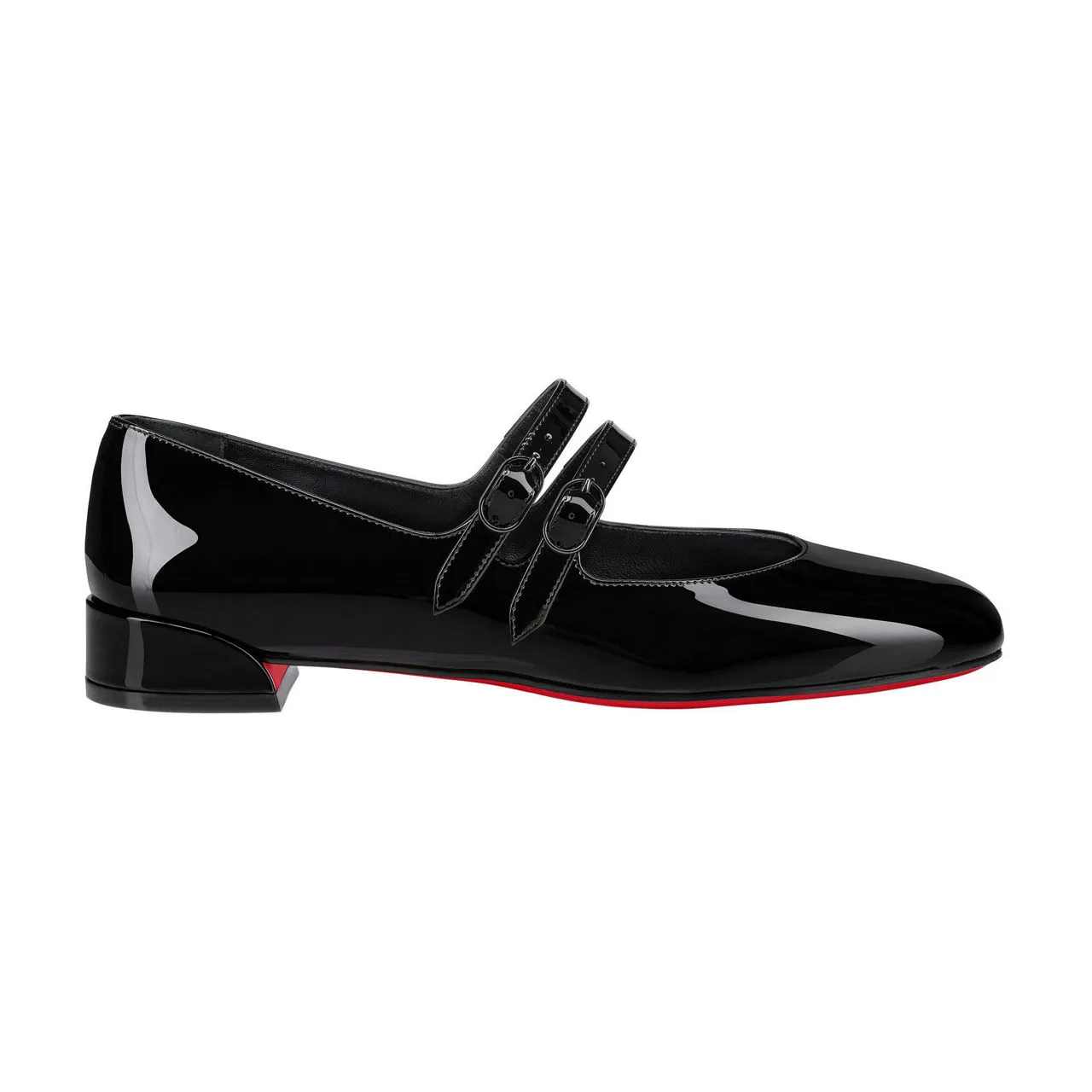 CHRISTIAN LOUBOUTIN Sweet Jane Leather Ballet Flats - Black