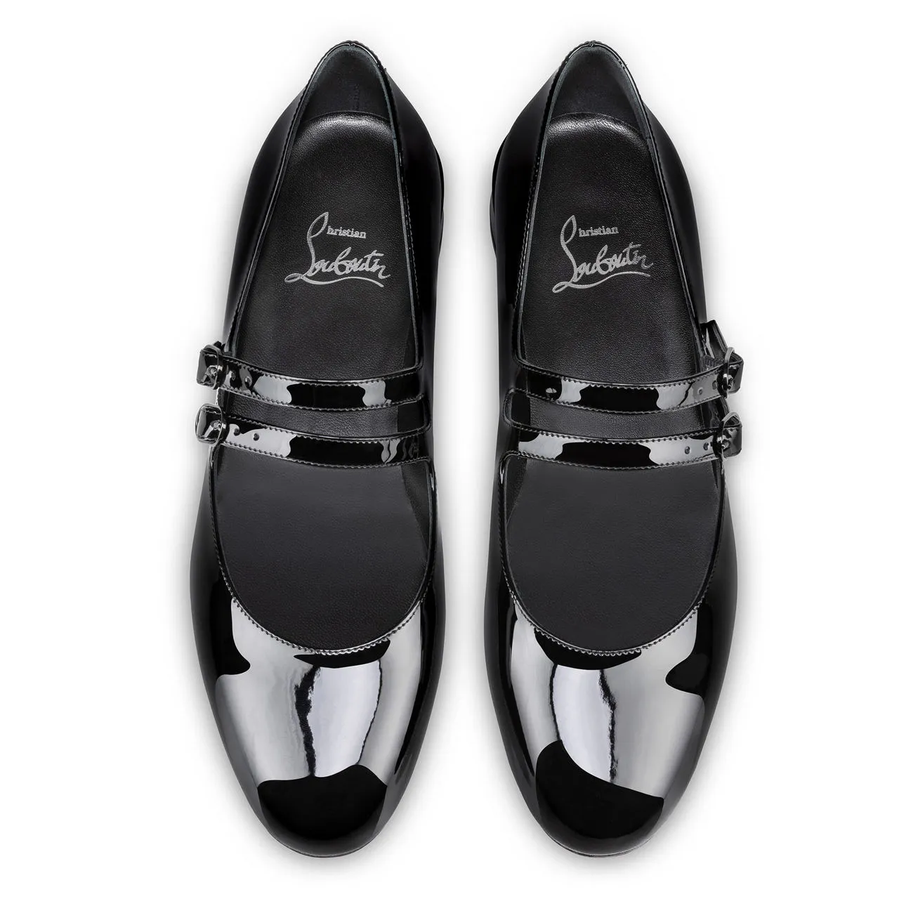 CHRISTIAN LOUBOUTIN Sweet Jane Leather Ballet Flats - Black