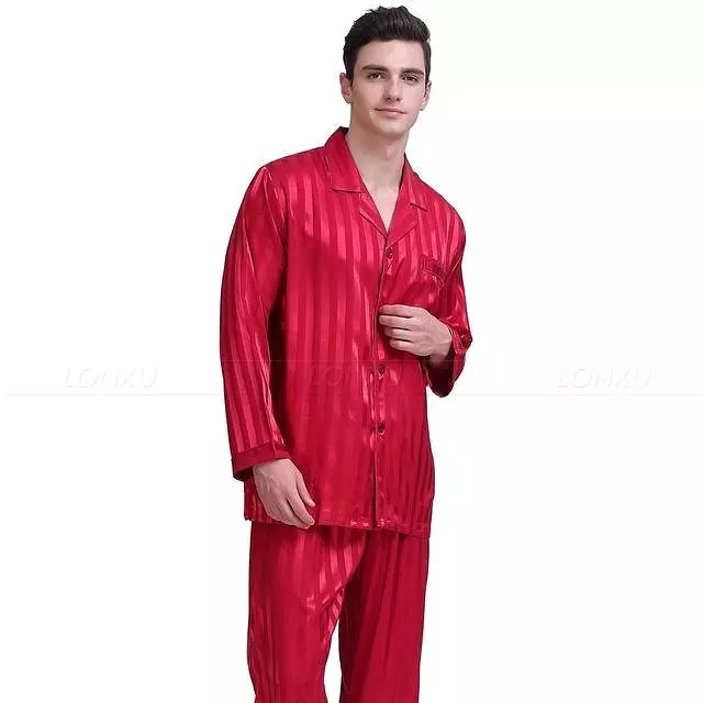 Cozy Stripes Men Pajamas Set