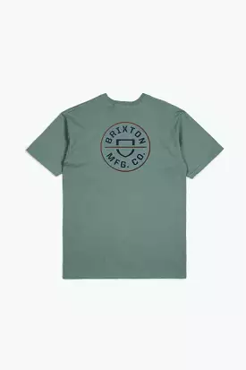 Crest II S/S Standard Tee - Chinois Green/Washed Navy/Sepia