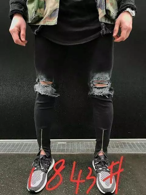 Distressed Denim Jeans Pants For Men